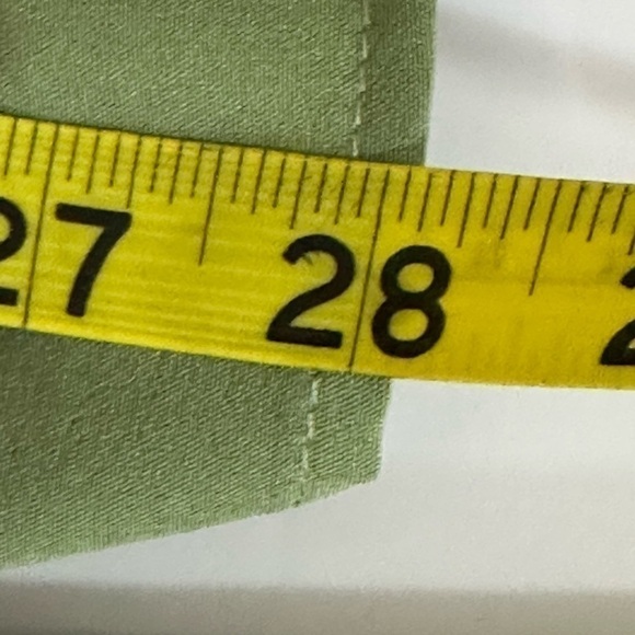 Shein sz med tunic boho style slightly oversized green with eyelet umpire waist - Picture 7 of 14